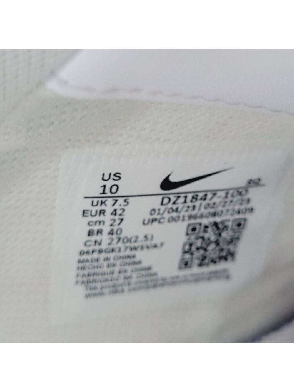 ⭐Nike Air Force 1 Shadow 10 Womens Retro Shoes Sneakers White Orange DZ1847-100⭐ - Picture 10 of 14